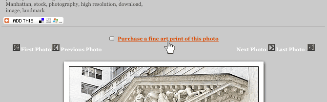 An example of a print purchase link on our web site