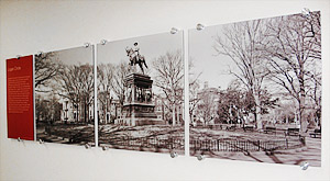 Cisco DC black and white Logan Circle panorama